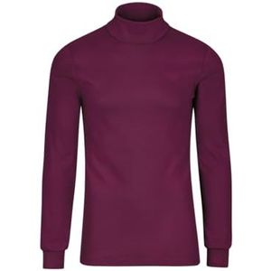 Trigema - TRIGEMA - Colshirt - Sangria - Lange Mouwen - 100% Biokatoen