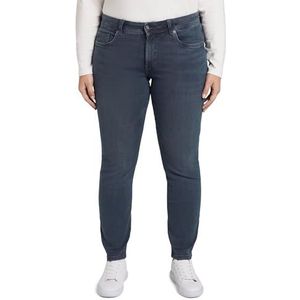 TOM TAILOR Dames jeans 206220222 Plusize Slim Fit, 10120 - Used Dark Stone Blue Denim, 44 Grote maten