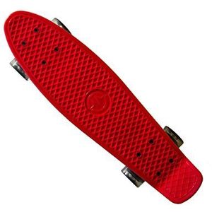 Master Kunststof board met lichtgevende wielen Mini Cruiser, rood, één maat