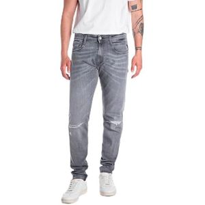 Replay Anbass Eco Plus Slim fit jeans voor heren, 096, medium grijs, 31W / 32L