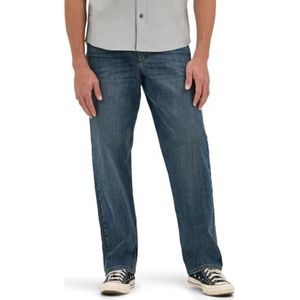 Wrangler Free-to-Stretch jeans voor heren, losse pasvorm, marineblauw, 31W/30L