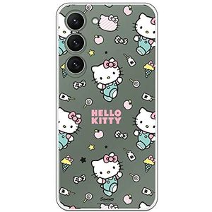 Personalaizer Beschermhoes compatibel met Samsung Galaxy S23, Hello Kitty Patron stickers