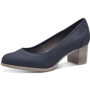 s.Oliver Elegante damespumps met blokhak, Donkerblauw, 41 EU