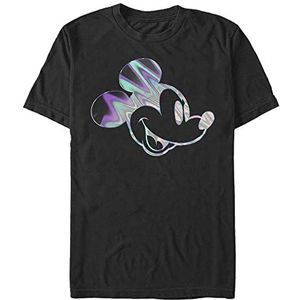 Disney Classic Mickey - Neon Slick Mick Unisex Crew neck T-Shirt Black XL