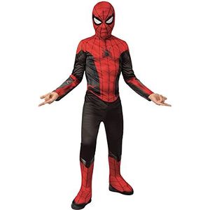 Rubies Official Marvel Spider-Man No Way Home Classic Childs Black and Red Kostume, Kids Superhero Fancy Dress, zwart/rood, Age 7-8 Years/122-128 cm