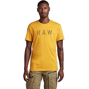 G-STAR RAW Heren RAW T-shirt, geel (Dull Yellow C506-1213), XS, Geel (Dull Yellow C506-1213), XS