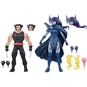 Hasbro Marvel Marvel Comics Legends Series Wolverine en Psylocke, verzamelfiguren voor volwassenen, 15,2 cm, 2 stuks