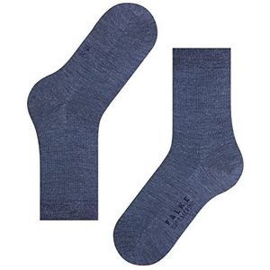 FALKE Dames Sokken Softmerino W SO Wol Katoen eenkleurig 1 Paar, Blauw (Dark Blue Melange 6688), 41-42