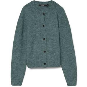 VERO MODA - VMNovah - Gebreid Vest - Donkergroen