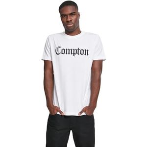 Mister Tee Heren Compton T-shirt korte mouwen, wit, L