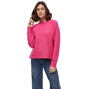 Desires Dames GEA trui met ronde hals, Fuchsia Paars, XS