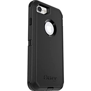 OtterBox Defender Case voor iPhone 7/8/SE 2e gen/SE 3e gen, Schokbestendig, Valbestendig, Ultra-robuust, Beschermhoes, 4x Getest volgens Militaire Standaard, Zwart, Geen Retailverpakking