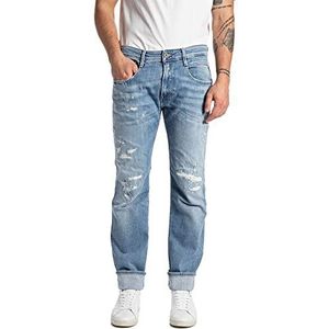Replay Anbass Aged Jeans voor heren, 010, lichtblauw, 30W x 30L