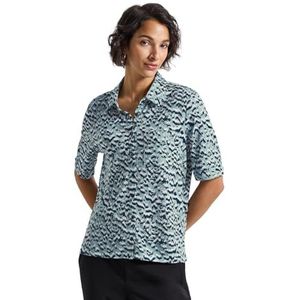 Street One Dames Shirt in blouselook in Blauw, in size: 34
