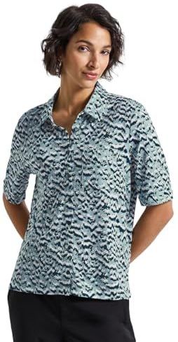 Street One Dames Shirt in blouselook in Blauw, in size: 34