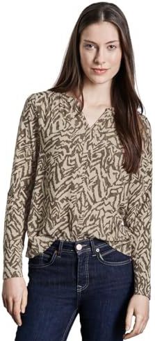 Street One - Overhemd - Gemêleerd - Grafisch Patroon - Lange Mouwen