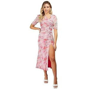 Little Mistress Asym Midi cocktailjurk voor dames, Meerkleurig, 34