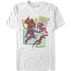 Marvel Deadpool - DP 90's GROUP PANELS Unisex Crew neck T-Shirt White L