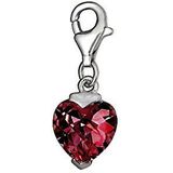 Pasionista Charms hanger 925 sterling zilver rood hart 604589