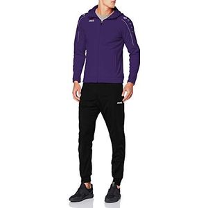 JAKO Heren trainingspak polyester Classico met capuchon, paars, L, M9450