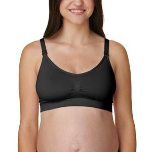 Bravado! Basics Zwangerschapsbeha en voedingsbeha voor dames, verstelbaar, naadloos, S-XXL, Zwart, S
