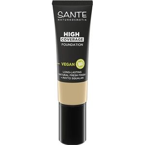 SANTE - High Coverage Foundation - 02 Warm Ivory - 25 ml - Vegan