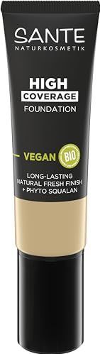 SANTE - High Coverage Foundation - 02 Warm Ivory - 25 ml - Vegan