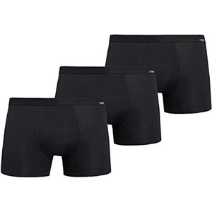 Teyli 3 Pack Heren Boxers Katoen Ondergoed Levi, Zwart, 3XL