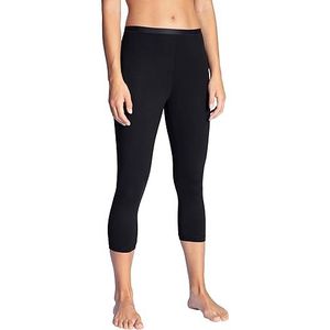 Calida Comfort 3/4 legging voor dames, van katoen en elastaan met hoge duurzaamheid, zwart, 44/46 NL