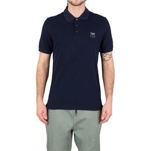 Emporio Armani - Heren Polo - Katoen - Blauw