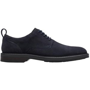 Clarks Heren Aldwin Lace, Navy Suede, 9.5 UK, marine suede, 44 EU