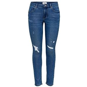 ONLY Onldaisy Reg Push Up Sk ANK DNM Jeans voor dames, blauw (medium blue denim), 28W x 30L