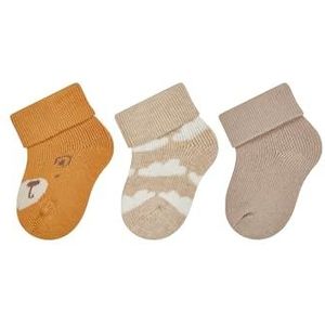 Sterntaler Eerste sokken 3-pack beer, naturel gemêleerd., One size