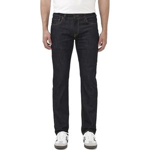 Buffalo David Bitton Heren Ash Slim Denim Jeans, Geaderd en gekruld indigo, 28W / 32L