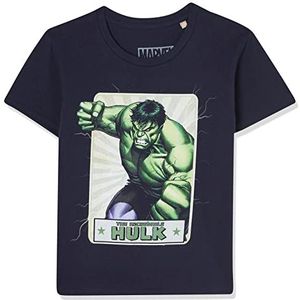 Marvel T-shirt voor jongens, Marine., 6 Jaren