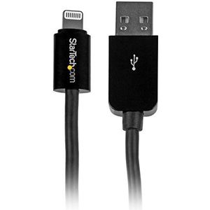 StarTech.com 3 m lange zwarte Apple 8-polige Lightning-connector naar USB-kabel voor iPhone / iPod / iPad