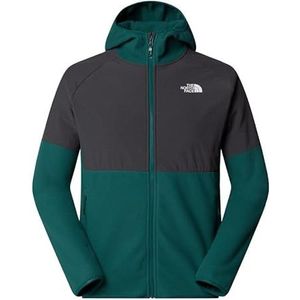 The North Face Glacier Heavyweight Full Zip Jas met capuchon voor heren Deep Nori/Asphalt Grey XL