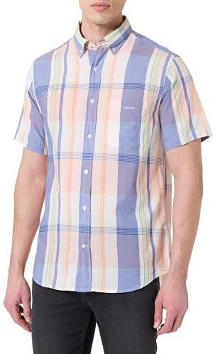 Gant - 3250068 - Overhemd - Katoen - Madras - Korte Mouwen