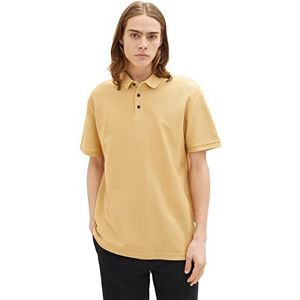 TOM TAILOR Denim Uomini Poloshirt 1035283, 31041 - Brown Rice, XXL