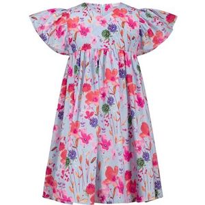 SALT AND PEPPER BY KIDS PARK Girls Dress Floral Aop spelersoutfit, meerkleurig, 140 voor meisjes, Meerkleurig, 140 cm