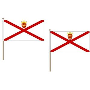 AZ FLAG Jersey vlag 45 x 30 cm houten hangmat - set van 10 Engelse vlaggen - Verenigd Koninkrijk 30 x 45 cm