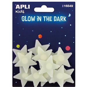 APLI Kids 16549 lichtgevende stickers kleine sterren 12 u