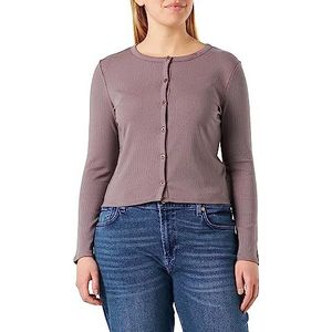 Triumph Vrouwen Natural Spotlight Rib Cardigan Pyjamabopje, Pigeon Grey, 40, Pigeon Grey, 40