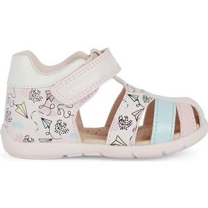 Geox Meisjes B Elthan Girl D Sneakers, Pink Multicolor, 21 EU