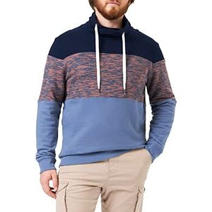 TOM TAILOR Uomini trui met sjaalkraag 1032924, 10877 - China Blue, M