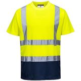 Portwest s378ynrxl Hi-Vis 2 Tone T-Shirt, X-Large, Gelb/Marineblau