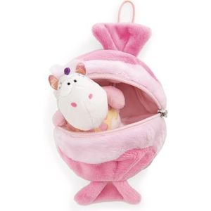 NICI 61916 Knuffeldier eenhoorn Sweety Rainbow, 10 cm, in bonbon met lus, zacht pluchen dier, schattig knuffeldier om te knuffelen en te spelen, leuk cadeau-idee voor kinderen en volwassenen