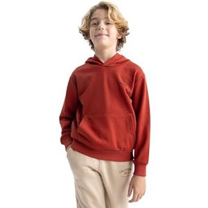 DeFacto Knitted Sweat Shirt voor jongens, oranje, 11-12 Jaar