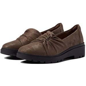 Clarks Dames Calla Style Loafer Flat, Brons Metallic Synthetisch, 42 EU