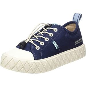 Palladium Ace Kids Lo Supply Sneakers voor kinderen, uniseks, vintage blauw, 35 EU
